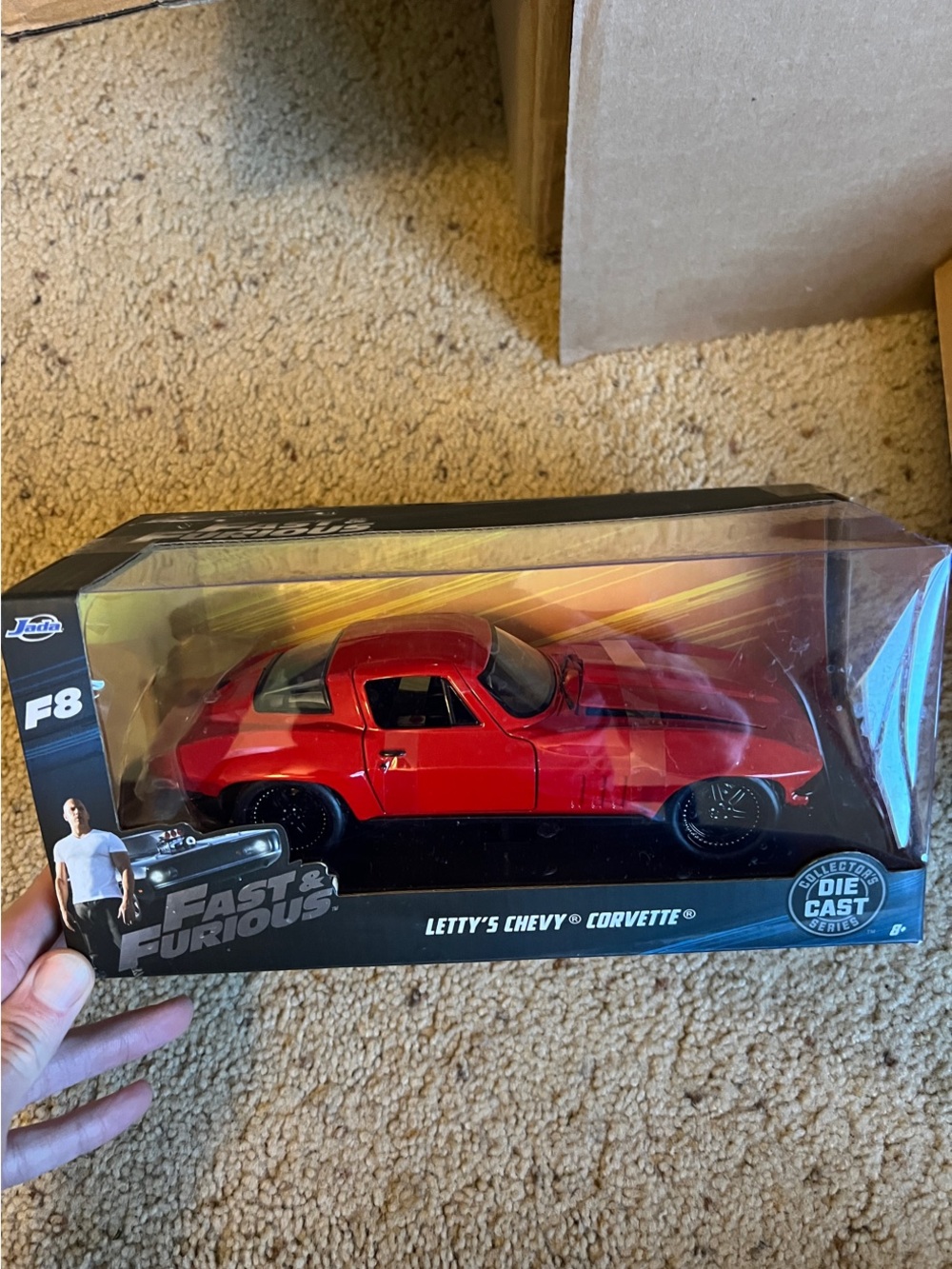 Jada Toys Letty's Chevy Corvette F8 Die-Cast Toy Car (Model 98298)
